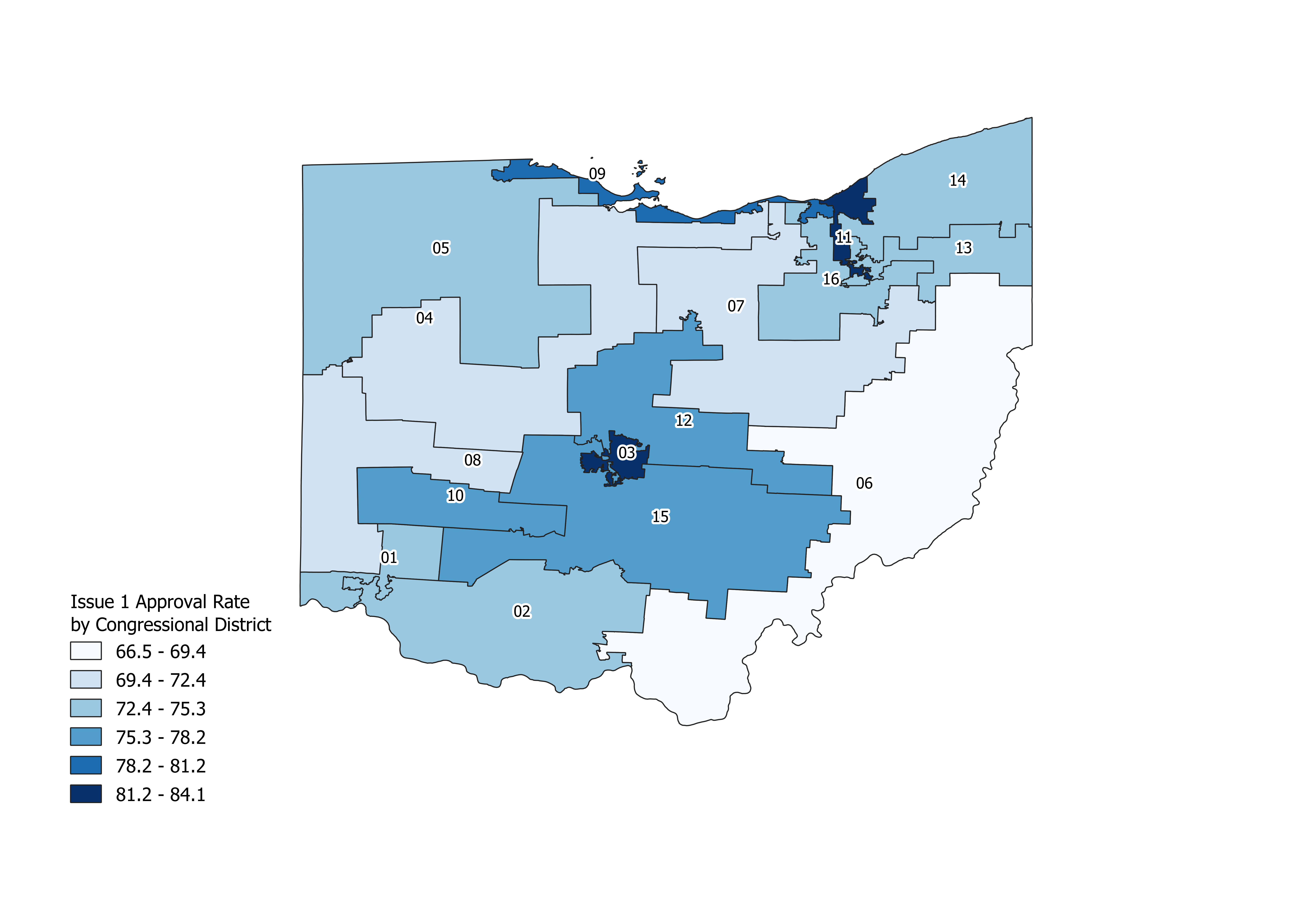 Support for Ohio’s Issue 1 Ballot Measure in the 2018 Primary Election